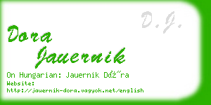 dora jauernik business card